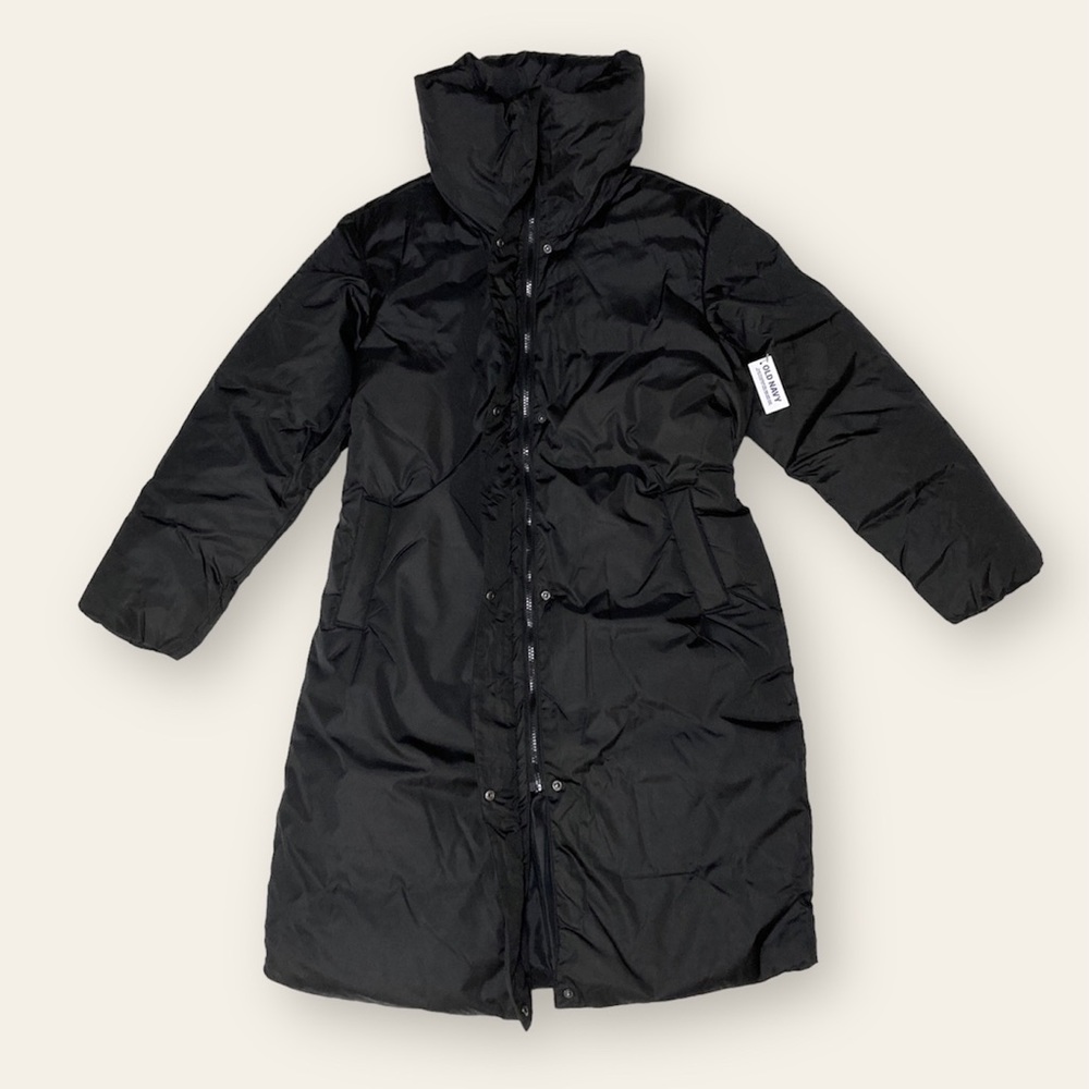 Black Puffer Coat - Picture 2 of 7